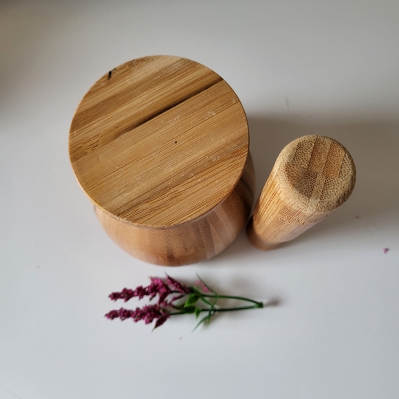 Lightweight Bamboo Wooden Mortar and Pestle - Picture 12 of 15